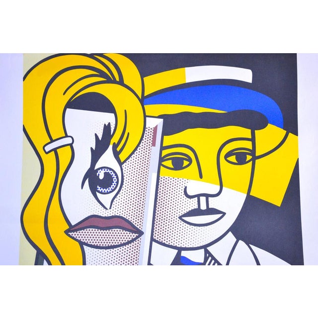 Lichtenstein Exhibition Poster is a very colorful poster realized in occasion of the artist's exhibition at Leo Castelli...