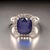 Natural Sapphire Diamond Ring Size 6.5 14k White Gold 6.35 Certified For Sale - Image 9 of 9