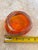 Orange Art Glass Ashtray Hurricane Eye Design Bowl Swirling Ground Pontil MCM For Sale In Raleigh - Image 6 of 8