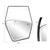 Black Hayes Asymmetrical Mirror #1 For Sale - Image 8 of 9