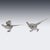 Vintage 20th Century English Silver Ornamental Pheasants, 1972, Set of 2 For Sale - Image 3 of 18
