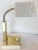 Metal 1970's Gold & White Desk Lamp For Sale - Image 7 of 12