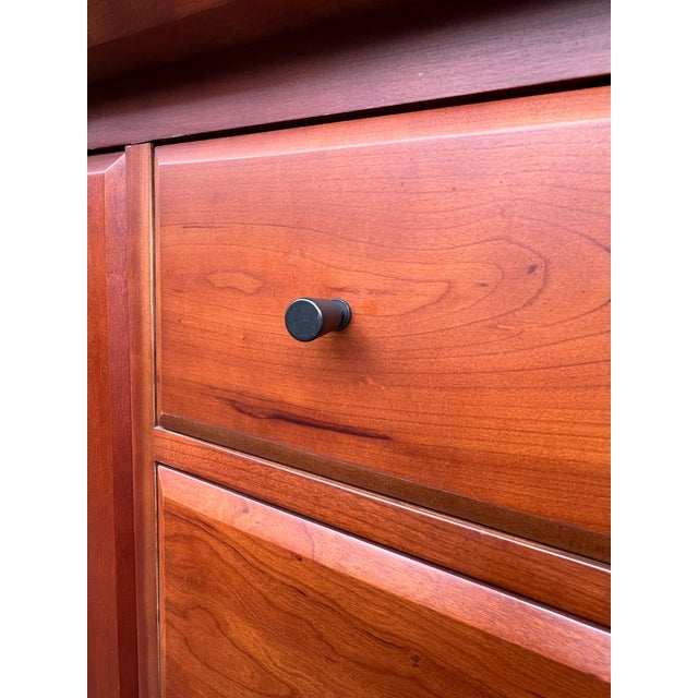 Wood Shaker Style Solid Cherry Credenza / Sideboard For Sale - Image 7 of 10
