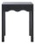 Litith Square Wave Accent Table in Matte Black For Sale