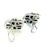 Traditional 1990s Pair of John Hardy Estate Clip on Earrings Sterling Silver 18k Yellow Gold For Sale - Image 3 of 6