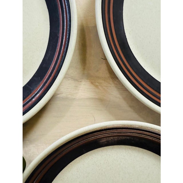Early 19th Century Early 19th Century Set of Four (4) Royal Doulton Stoneware 10.25” Plates in Lambeth | Boho Kitchen | Earthy For Sale - Image 5 of 5