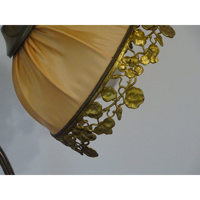Vintage Bronze Swan-Neck Lamp from Le Dauphin, 1976 For Sale - Image 4 of 18