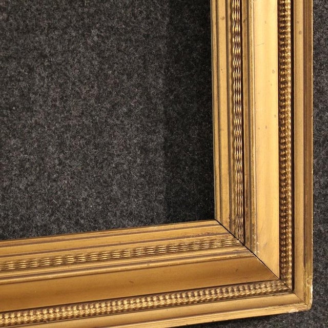 Vintage Italian Gilded Wood and Plaster Frame, 1950 For Sale - Image 12 of 14