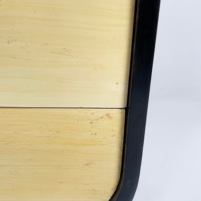 Art Deco Italian Chest of Drawers in Light and Black Wood, 1930s For Sale - Image 10 of 18