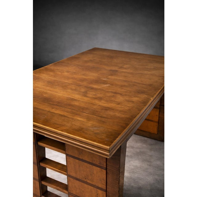 Art Deco Italian Dining Table attributed to Gio Ponti, Padova, 1940s For Sale - Image 6 of 16