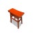 Chinese Asian Red Butterfly Counter Stool For Sale - Image 3 of 4