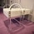 Contemporary Pair Gibbs Acrylic Benches For Sale - Image 3 of 8