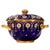 Black Antique Coalport Jewelled Cobalt Blue Twin-Handled Covered Bowl, 1872 For Sale - Image 8 of 14