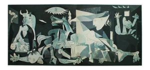 1960s After Pablo Picasso, "Guernica" Large Vintage Period Full-Color Print