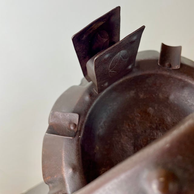 Arts and Crafts Standing Ashtray by Hugo Berger as Goberg, Germany, 1900s For Sale - Image 16 of 18