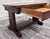 Antique Mission Oak Trestle Pedestal Base Library Table Console Hall Table For Sale - Image 10 of 14