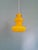 Vintage Yellow Opaline Glass Pendant Light, Italy, 1960s For Sale - Image 10 of 14
