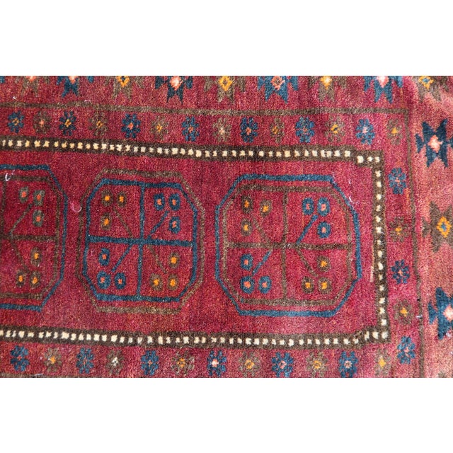 1950s, Handmade Vintage Afghan Baluch Rug 2' X 3.5' For Sale In New York - Image 6 of 13