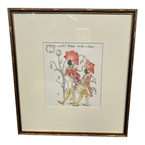 Original Antique Chromolithograph Print by Walter Crane 1889.