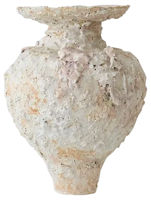 Isolated N.17 Stoneware Vase by Raquel Vidal and Pedro Paz