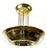 Art Deco Modernist Ceiling Lamp with Glass Rods, France, 1930 For Sale