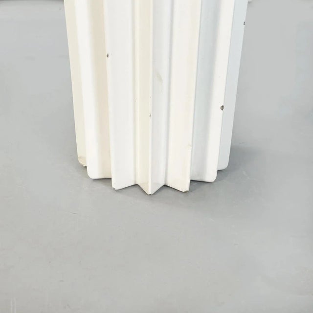 Ceramic Mid-Century Italian White Ceramic Spicchi Vases by Bettonica Gabbianelli, 1970, Set of 2 For Sale - Image 7 of 11