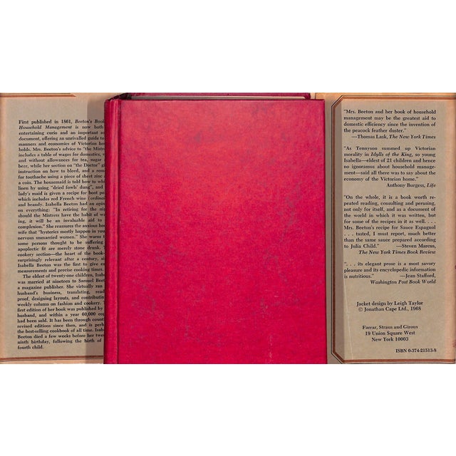 BEETON, Isabella [1112] pp. Farrar, Straus and Giroux 1977 7" x 4 3/4" x 2 1/4" First published in 1861, Beeton's Book of...