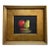 1990s Still Life Red Apple Green Pear Framed Oil on Canvas For Sale