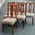 Gorgeous set of 6 Hepplewhite style dining chairs. Impeccably crafted from solid rosewood these chairs are built to last...