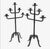Black Large Iron Candlesticks, 1950s, Set of 2 For Sale - Image 8 of 8