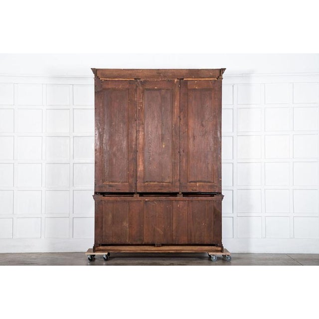 Antique English Triple Glazed Bookcase in Mahogany, 1870 For Sale - Image 18 of 18