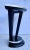 Paint 1980s Postmodern Black Lacquer Art Deco Demi-Lune Console Table For Sale - Image 7 of 13