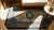 Marvelous Camel and Blue Cerulean Border Color With Geometric Design Antique Chinese Baotou Rug For Sale - Image 9 of 9