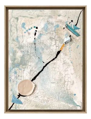 Elena Camacho, Línea de vida III, Mixed Media, Framed