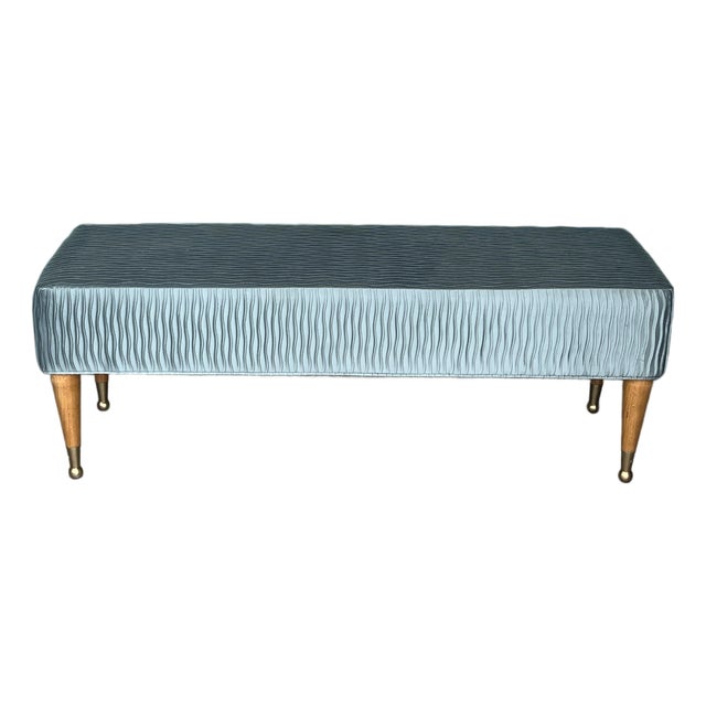 1960s Mid-Century Modern Upholstered Bench For Sale