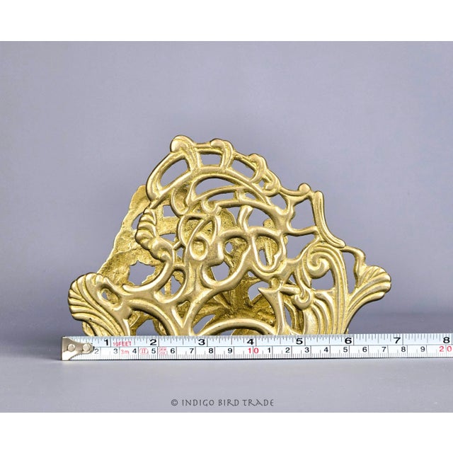 Mid 20th Century Mid 20th Century Art Nouveau Brass Napkin Holder or Letter Mail Holder For Sale - Image 5 of 5