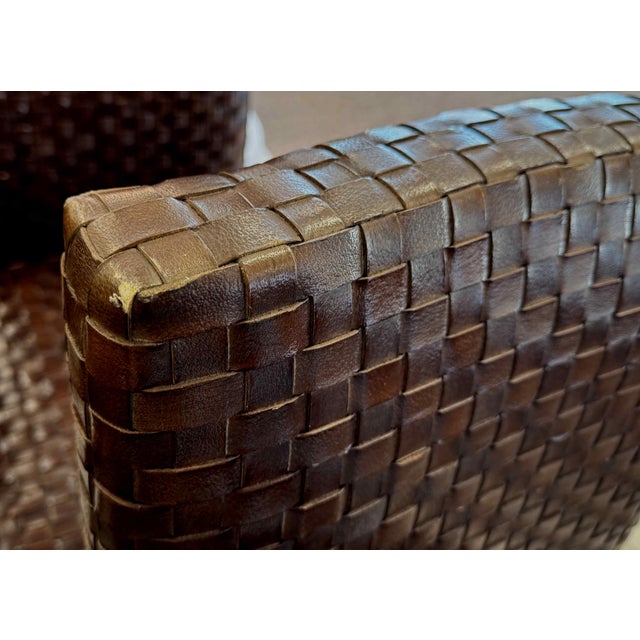 Italian Leather Dining Chairs by Stone International, Set of 8 For Sale - Image 13 of 15