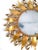 Large Spanish Crown Sunburst Fixture in Gilt Metal and Frost Glass, 1950 For Sale - Image 3 of 10