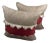 Hinson Fabrics Band Design Throw Pillows Covers - a Pair For Sale