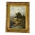 19th Century C1880 French Barbizon Landscape of a Village, Framed For Sale