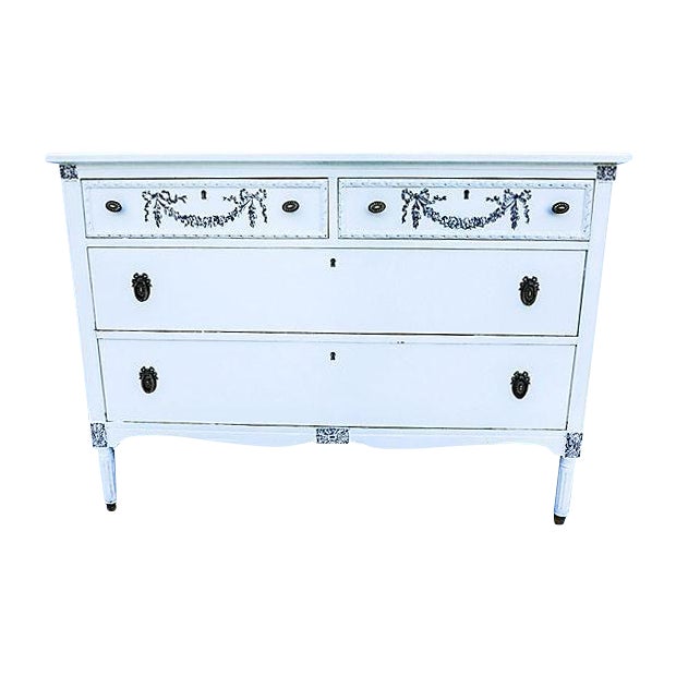 Antique French Style Dresser in White Chairish
