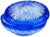 Mid 20th Century Crystal-Cut Blue Lidded Bowl For Sale - Image 5 of 8