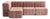 Curt Modular Set - Flexible Small Corner Sofa - Barcelona - Lotus - V3347/24 (Pink) by Ambivalenz, Set of 9 For Sale