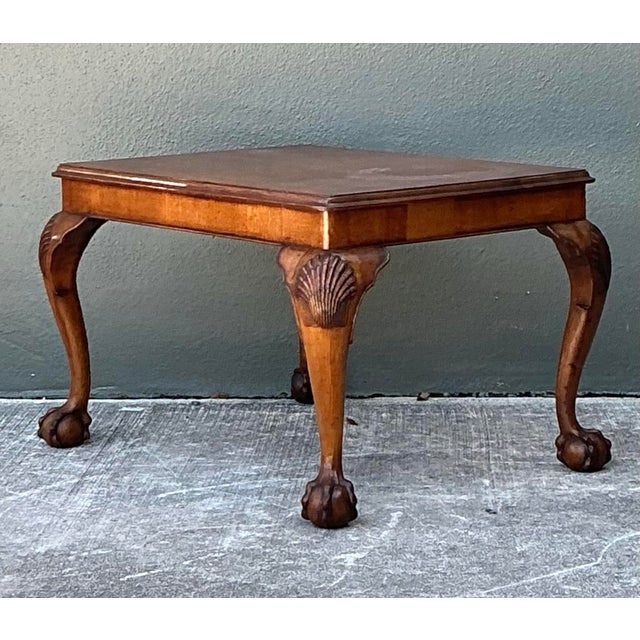 Vintage Chippendale Clam Shell Small Coffee Table For Sale - Image 12 of 12