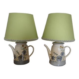 Pair of Vintage Patton Pottery Lamps For Sale