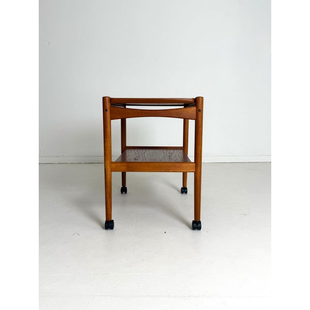 Wood Teak Trolley from Poul Hundevad, 1960s For Sale - Image 7 of 12