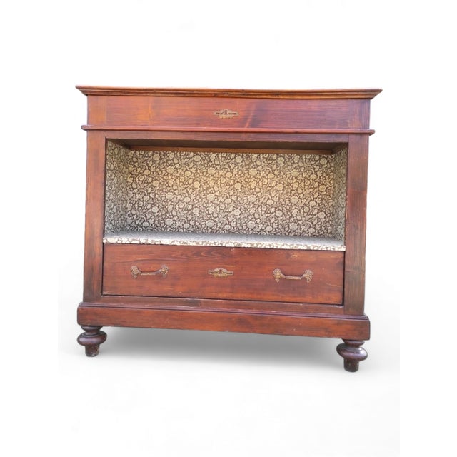 Chest of Drawers in Fir Wood, Late 19th Century For Sale - Image 6 of 11