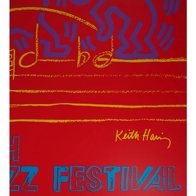 Keith Haring, Dancing on Music Sheet, 1986, Silk-Screen For Sale - Image 3 of 4