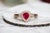 Contemporary Rue Saint-Rustique: Vivid Pear Shaped Natural Ruby and Natural Diamond Ring For Sale - Image 3 of 11