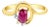 Oval Ruby Diamond Vintage Statement Ring, Size 6.75 For Sale